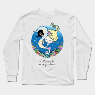 Seahorse unicorn Long Sleeve T-Shirt